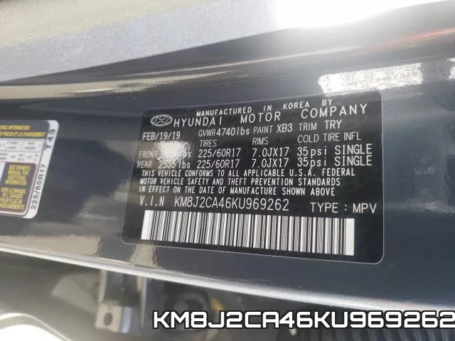 KM8J2CA46KU969262 фото 2