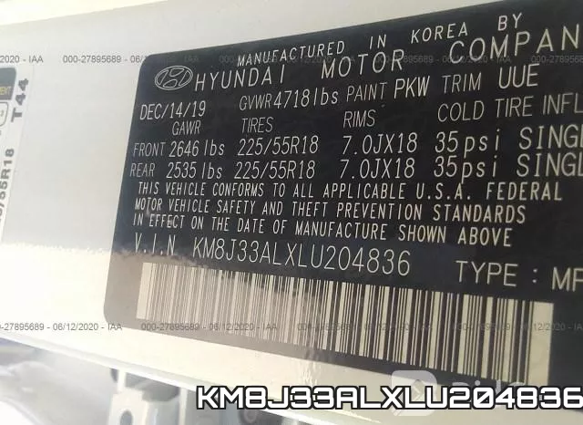 KM8J33ALXLU204836 фото 10