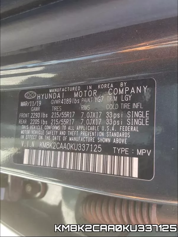 KM8K2CAA0KU337125 фото 2