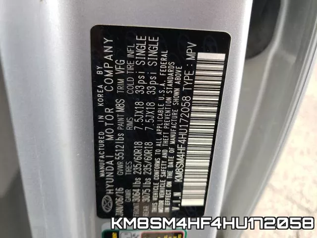 KM8SM4HF4HU172058 фото 2