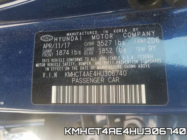 KMHCT4AE4HU306740 фото 2