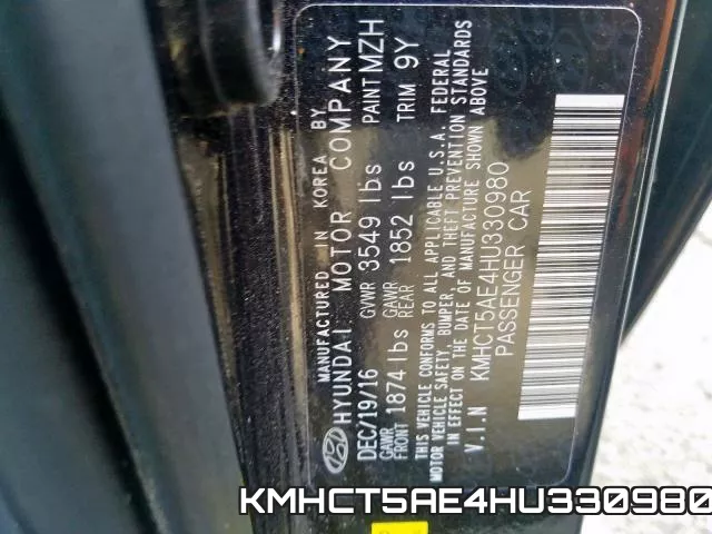 KMHCT5AE4HU330980 фото 2