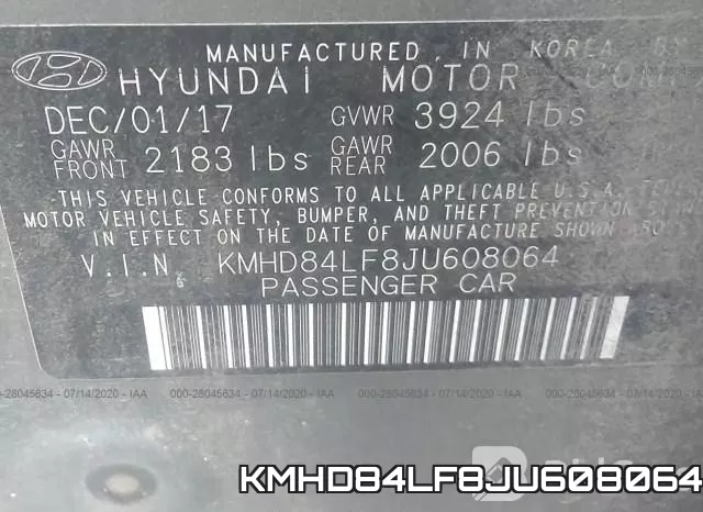 KMHD84LF8JU608064 фото 10