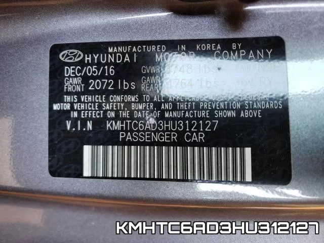 KMHTC6AD3HU312127 фото 2