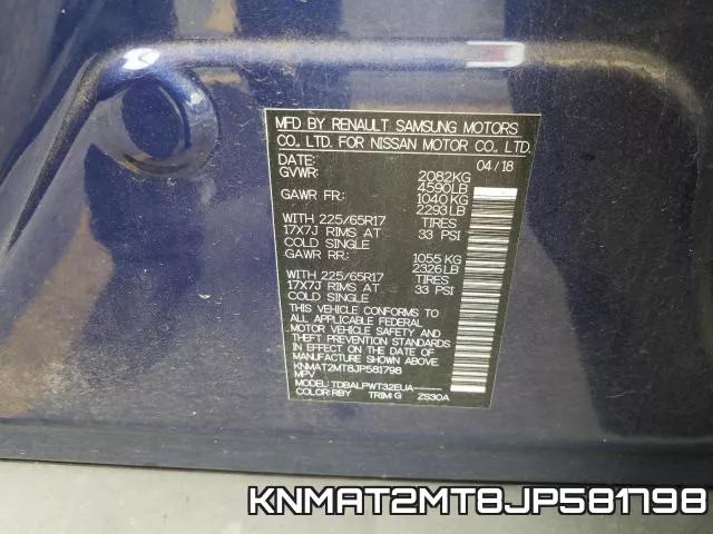 KNMAT2MT8JP581798 фото 2