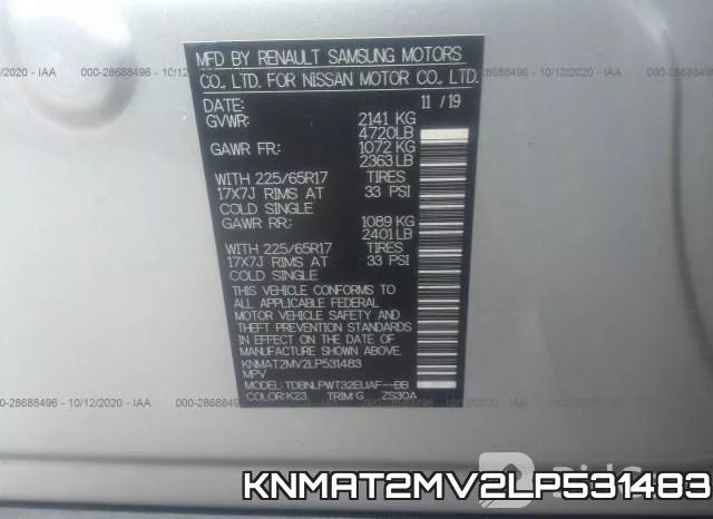 KNMAT2MV2LP531483 фото 10