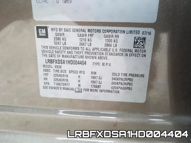 LRBFXDSA1HD004404 фото 2