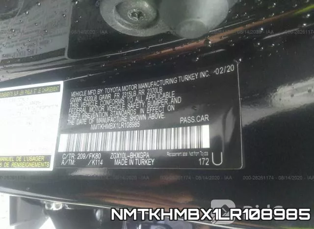 NMTKHMBX1LR108985 фото 10