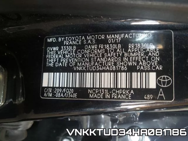 VNKKTUD34HA081786 фото 2