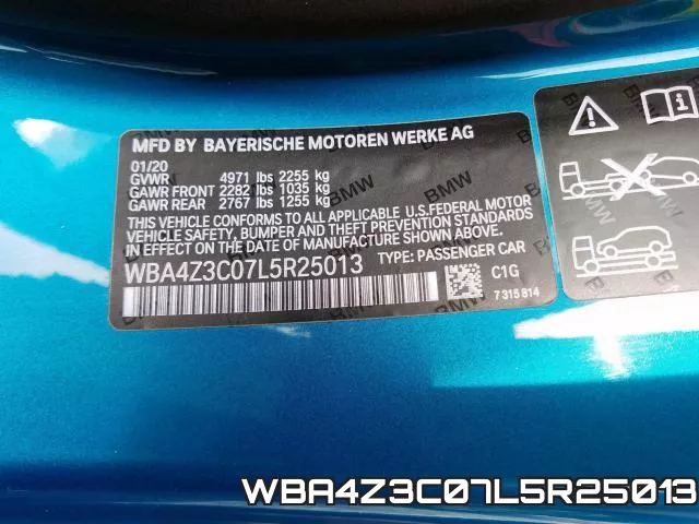 WBA4Z3C07L5R25013 фото 2