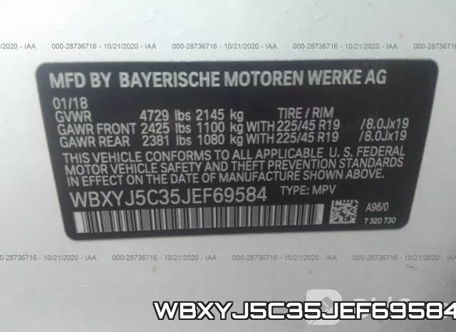 WBXYJ5C35JEF69584 фото 10