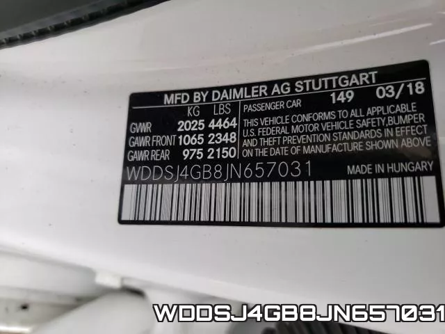 WDDSJ4GB8JN657031 фото 2