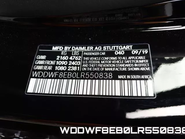 WDDWF8EB0LR550838 фото 2