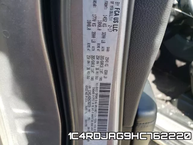1C4RDJAG9HC762220 фото 2