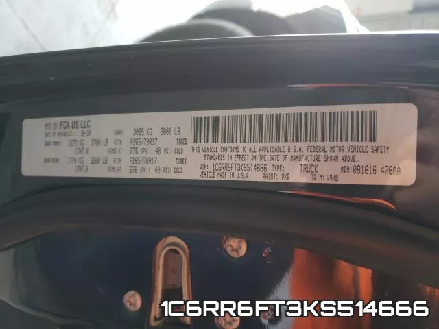 1C6RR6FT3KS514666 фото 2
