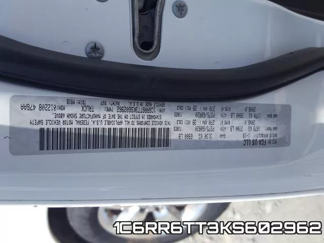 1C6RR6TT3KS602962 фото 2