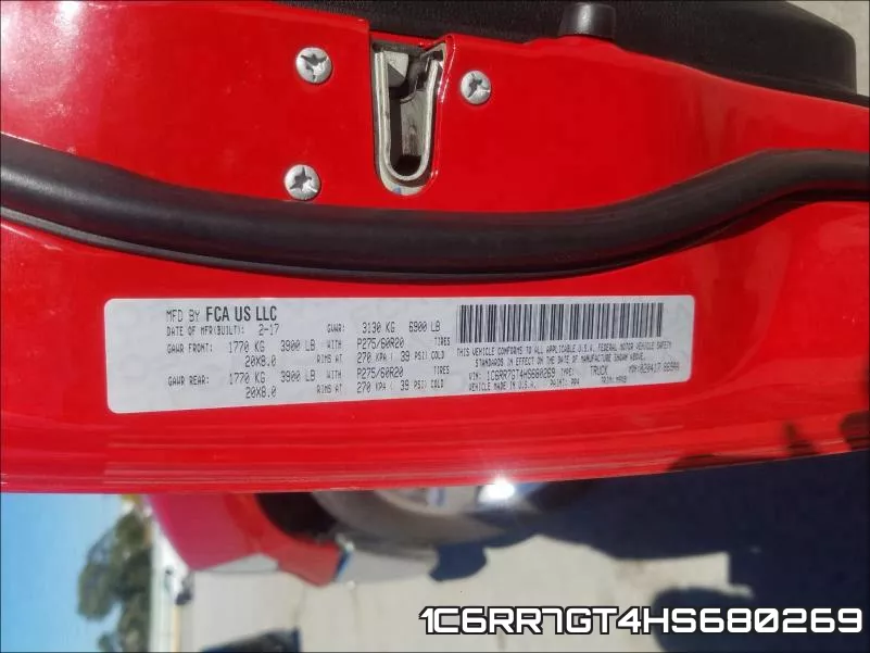 1C6RR7GT4HS680269 фото 2