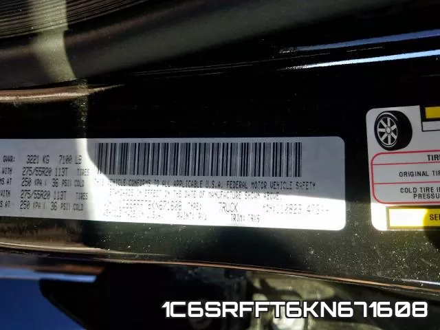 1C6SRFFT6KN671608 фото 2