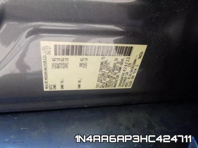 1N4AA6AP3HC424711 фото 2