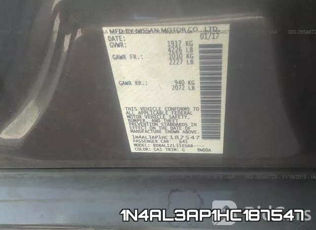 1N4AL3AP1HC187547 фото 10