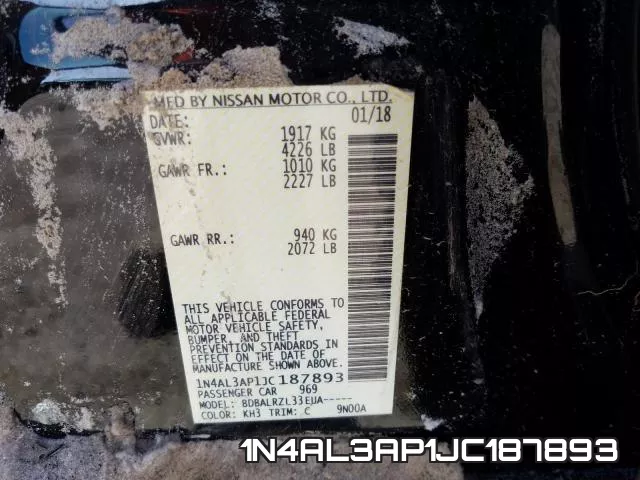 1N4AL3AP1JC187893 фото 2