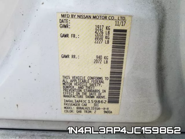 1N4AL3AP4JC159862 фото 2