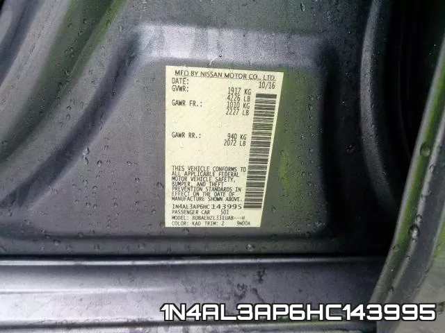 1N4AL3AP6HC143995 фото 2