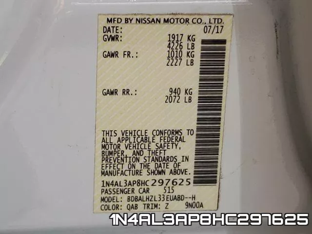 1N4AL3AP8HC297625 фото 2