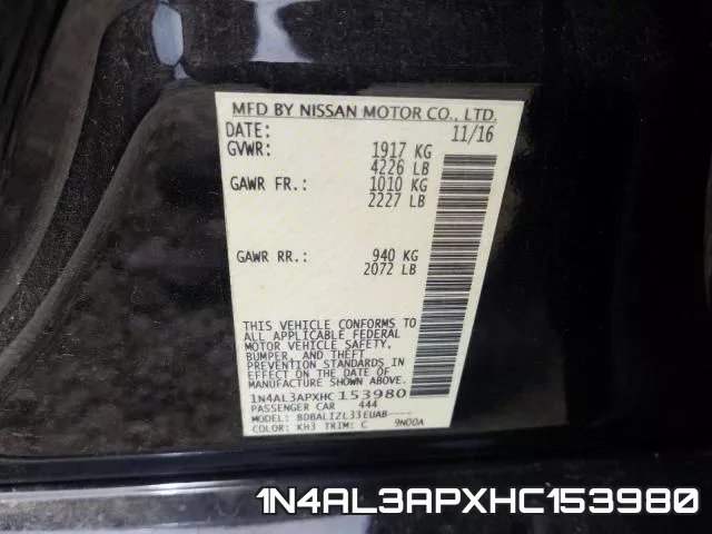 1N4AL3APXHC153980 фото 2