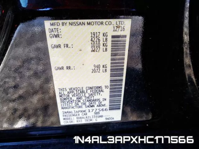 1N4AL3APXHC177566 фото 2