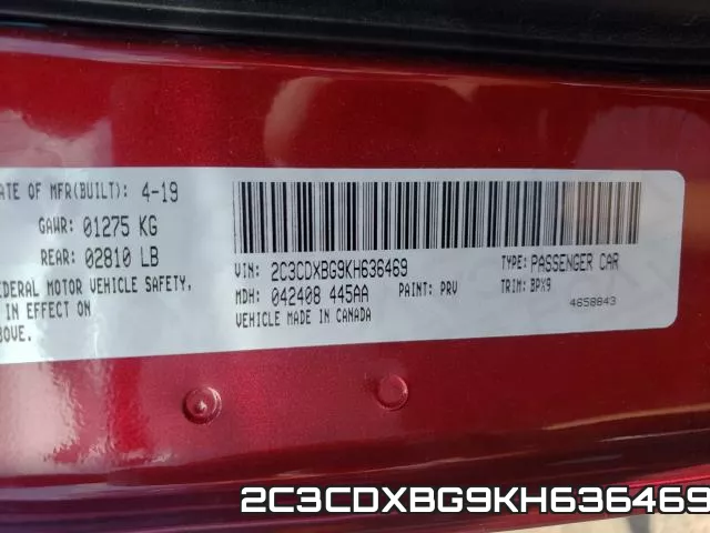 2C3CDXBG9KH636469 фото 2