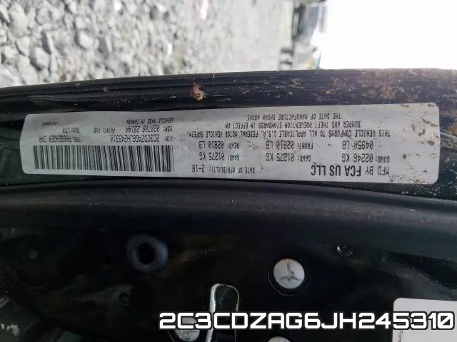 2C3CDZAG6JH245310 фото 2