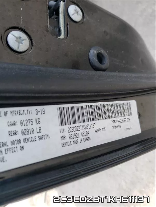 2C3CDZBT1KH611137 фото 2