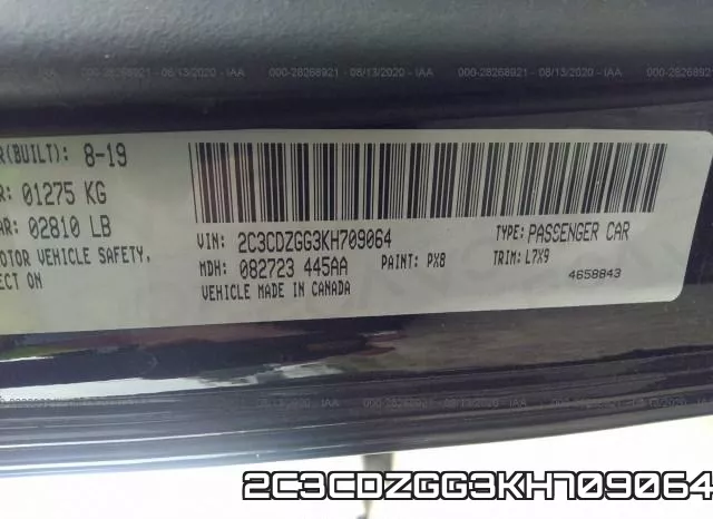 2C3CDZGG3KH709064 фото 10