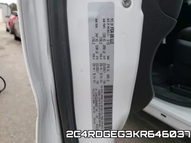 2C4RDGEG3KR646037 фото 2