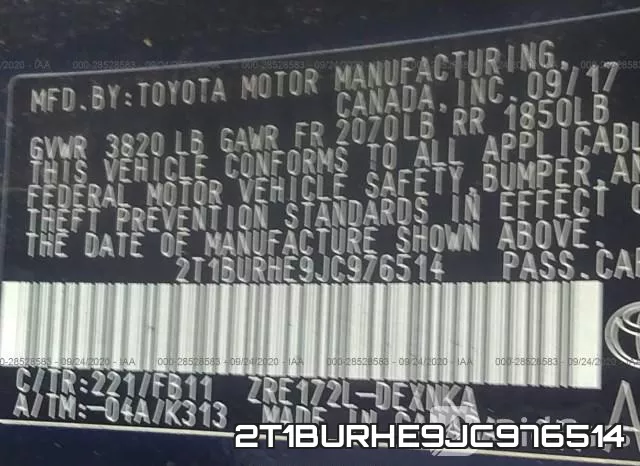2T1BURHE9JC976514 фото 10