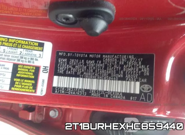 2T1BURHEXHC859440 фото 9