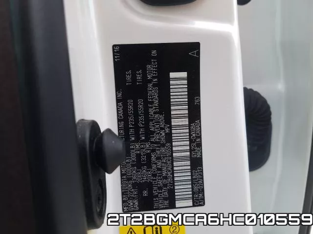 2T2BGMCA6HC010559 фото 2