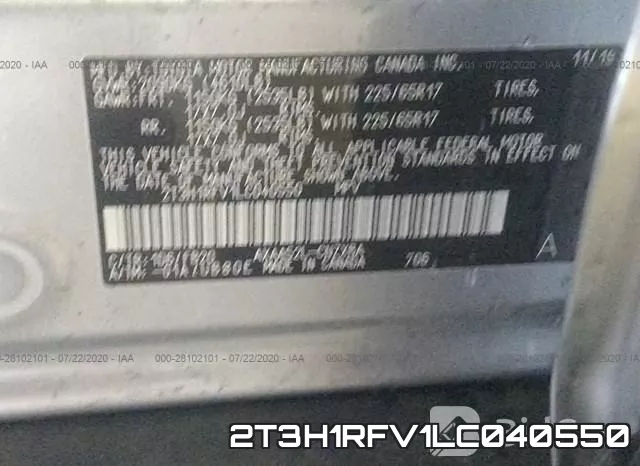 2T3H1RFV1LC040550 фото 10