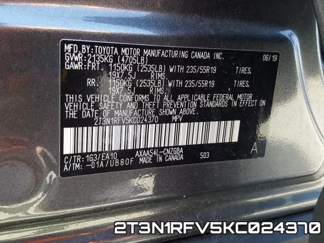 2T3N1RFV5KC024370 фото 2