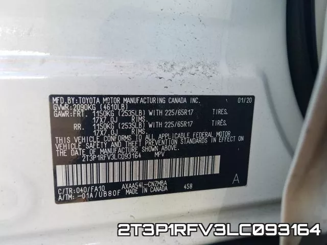 2T3P1RFV3LC093164 фото 2