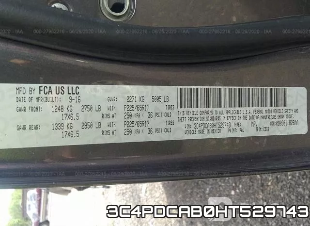 3C4PDCAB0HT529743 фото 10