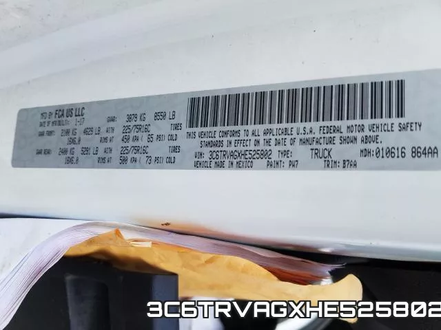 3C6TRVAGXHE525802 фото 2