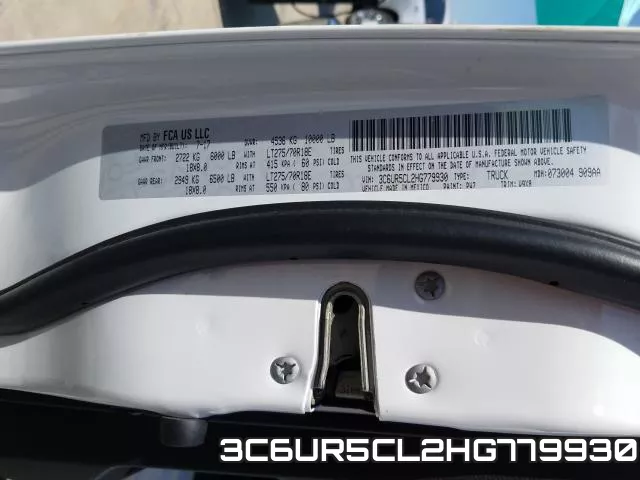 3C6UR5CL2HG779930 фото 2