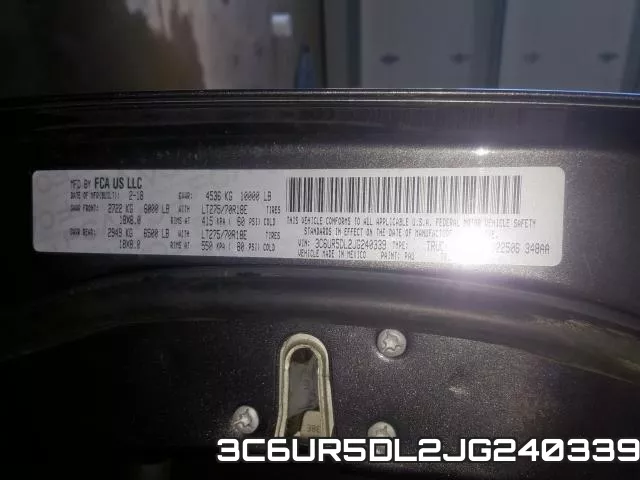 3C6UR5DL2JG240339 фото 2