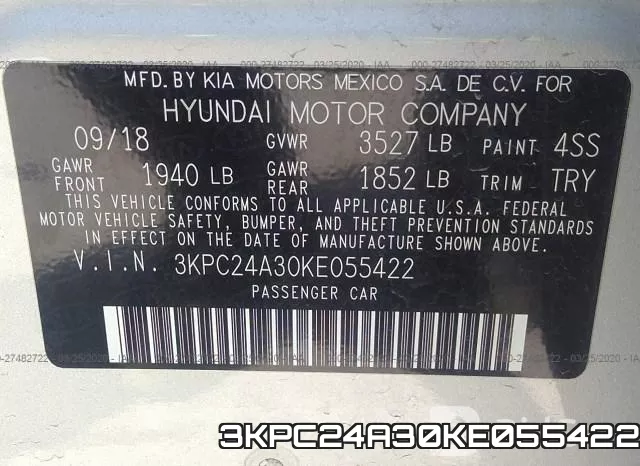 3KPC24A30KE055422 фото 10