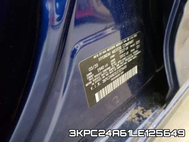 3KPC24A61LE125649 фото 2