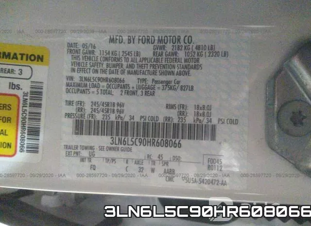 3LN6L5C90HR608066 фото 9