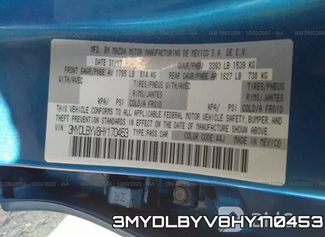 3MYDLBYV8HY170453 фото 10