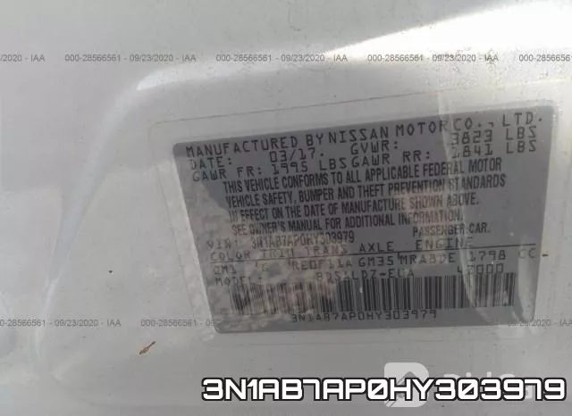 3N1AB7AP0HY303979 фото 10